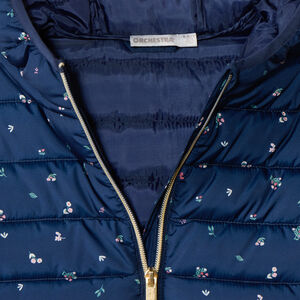 Μπουφάν με επένδυση από υφασμάτινο καπιτονέ με φλοράλ σχέδιο για κορίτσι 