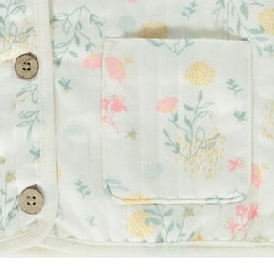 Μπουφάν με επένδυση με floral σχέδιο για κορίτσι 