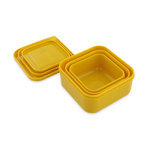 Σετ από 3 κίτρινες lunchbox gigognes Mr. Lion 