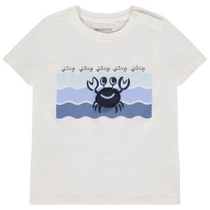 Κοντομάνικο μπλουζάκι με χαριτωμένο 3D flap για μωρό αγόρι 