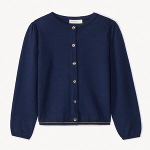 Ζακέτα πλεκτό μονόχρωμο με παγιέτες για κορίτσι 