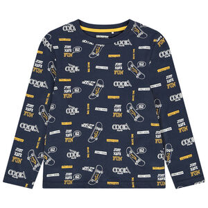 T-shirt manches longues imprimé pour garçon Main T-shirt manches longues imprimé pour garçon