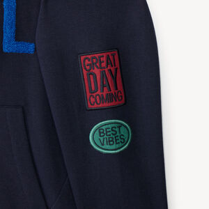Σα hoodie αγοριού με κέντημα βουρτσιστό 