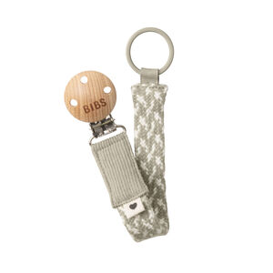 Κλιπ Πιπιλας Bibs Paci Braid Sand/Ivory 