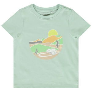 Κοντομάνικο μπλουζάκι με φαντεζί σχέδιο για bebe αγόρι 