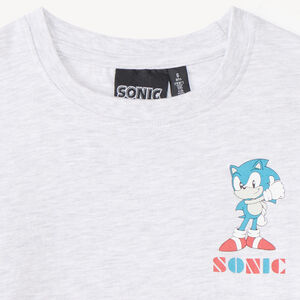 T-shirt garçon à manches longues imprimé Sonic 