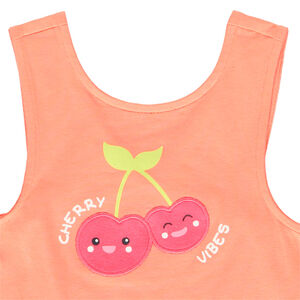 Σετ πλαζ Αμάνικο μπλουζάκι + κολάν για bebe κορίτσι 