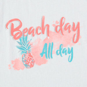 Κοντομάνικο μπλουζάκι με ανοιχτούς ώμους  και τύπωμα 