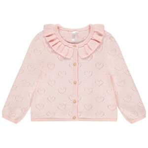 Ζακέτα μακρυμάνικη από πλεκτό φαντασία για κορίτσι μωρού 