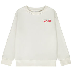 Φούτερ molleton oversize κεντημένο και printé για παιδί 