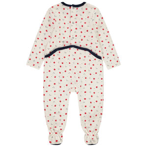 Σετ από 3 βελουτέ φορμάκια με σχέδιο μήλα για κορίτσι 