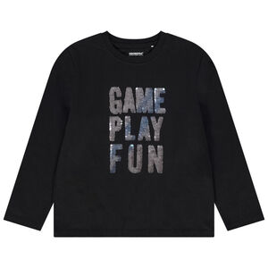 Μακρυμάνικο μπλουζάκι με μαγικές παγιέτες για αγόρι 