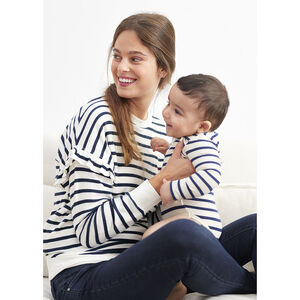 Φούτερ εγκυμοσύνης με ρίγες από jersey 