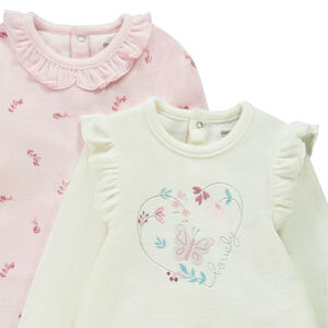 Σετ από 2 βελουτέ φορμάκια με λουλούδια για κορίτσι μωρό 