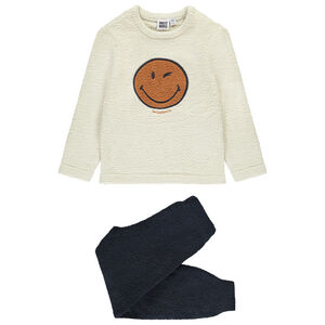 Σετ πιτζάμας 2 τμχ. SmileyWorld με εφέ βρόχων για αγόρι 