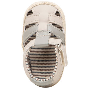 Μαλακά σανδάλια με ριγέ επένδυση και  σόλα σχοινί  