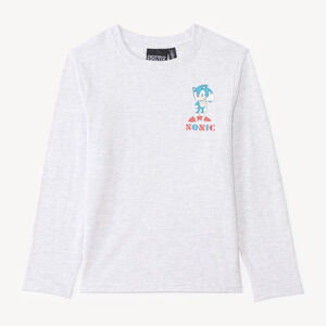 T-shirt garçon à manches longues imprimé Sonic 