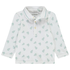 Πολυάρι μακρυμάνικο με σχέδιο φύλλα για μωρό αγόρι 