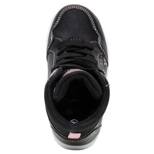 Αθλητικά μποτάκια από συνθετικό δέρμα με στάμπες και σήμα ©Smiley 