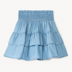 Κοντή φούστα με φούλες για κορίτσι 