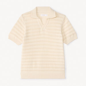 Πόλο κοντομάνικο πλεκτό με σχέδιο για αγόρι. 