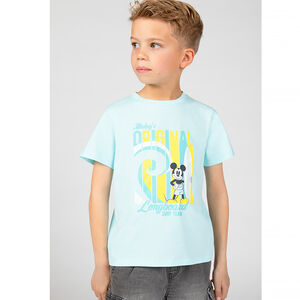 T-shirt manches courtes print Mickey Disney pour garçon Main T-shirt manches courtes print Mickey Disney pour garçon
