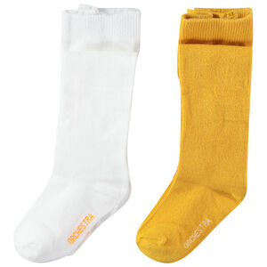 Σετ από 2 ζευγάρια πλεκτά καλσόν για bebe κορίτσι 