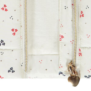 Αμάνικο μπουφάν με floral σχέδιο για bebe κορίτσι 