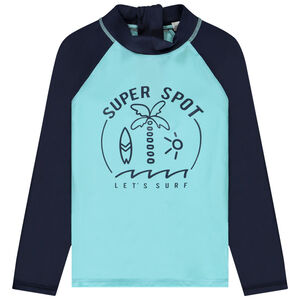 Μακρυμάνικο T-shirt anti-UV SPF 50+ με σχέδιο surf για αγόρι 