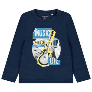 T-shirt μακρυμάνικο σχέδιο φαντεζί για αγόρι Main T-shirt μακρυμάνικο σχέδιο φαντεζί για αγόρι