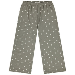 Παντελόνι φαρδύ με φαντεζί σχέδιο για κορίτσι 