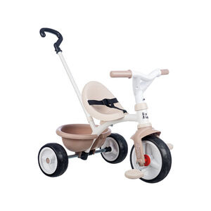 Παιδικό Τρίκυκλο Ποδήλατο με Χειρολαβή Γονέα & Σκίαστρο για 10+ Μηνών Μπεζ Smoby  