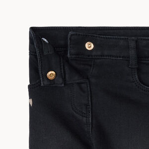 Τζιν slim με κεντήματα χρυσές καρδιές για bebe κορίτσι 