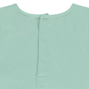 Σετ πιτζάμα από jersey μονόχρωμο με φαντεζί σχέδιο για bebe αγόρι 