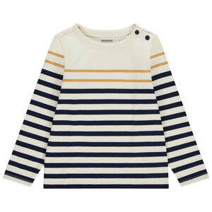 Πλεκτό μπλουζάκι με κουμπιά για αγόρι 