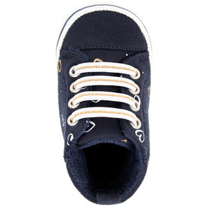 Αθλητικά παπούτσια ψηλά με ελαστικά κορδόνια για bebe κορίτσι 