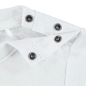 Κοντομάνικο μπλουζάκι μονόχρωμο effet texturé για bebe αγόρι 