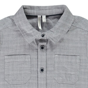 Πουκάμισο μακρυμάνικο με καρό σχέδιο για bebe αγόρι 