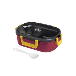 Φαγητοδοχείο Με Χώρισμα  Deep Rose 900ml Ecolife 