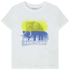 T-shirt manches courtes tombantes avec photoprint pour garçon Main T-shirt manches courtes tombantes avec photoprint pour garçon