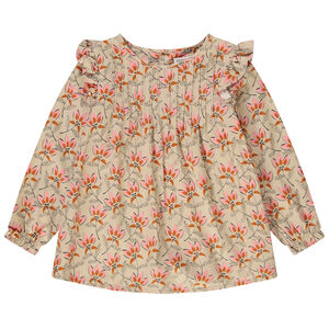 Τουνίκ με μακριά μανίκια και floral σχέδιο για κορίτσι 
