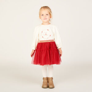 Jupe volantée en tulle pailleté pour bébé fille 