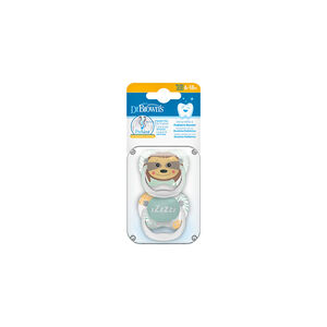 Πιπίλες με σχέδια PreVent 6-18m Girl Animal 