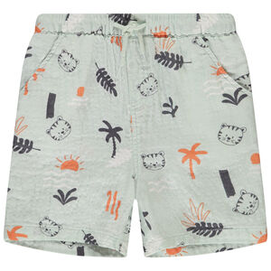 Βερμούδα με φαντεζί σχέδιο τίγρης για bebe αγόρι  Main Βερμούδα με φαντεζί σχέδιο τίγρης για bebe αγόρι