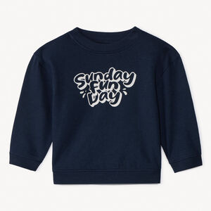 Sweat molleton oversize printé pour bébé garçon  Main Sweat molleton oversize printé pour bébé garçon
