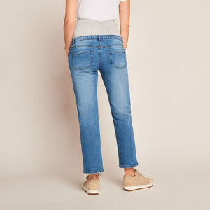 Τζιν ίσια γραμμή εγκυμοσύνης με ψηλή κορδέλα jersey 