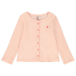 Ζακέτα πλεκτό με ριπ σχέδιο για κορίτσι 