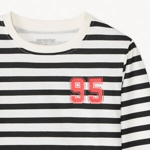 Σετ από 3 φαντεζί μακρυμάνικα μπλουζάκια jersey για αγόρι 