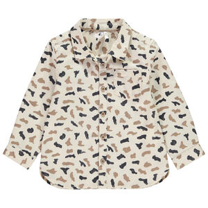 Πουκάμισο μακρυμάνικο με σχέδιο spots για bebe αγόρι 