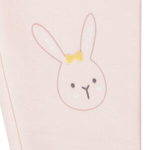 Σετ από 2 κολάν με σχέδιο φρούτα και λαγουδάκια για bebe κορίτσι 